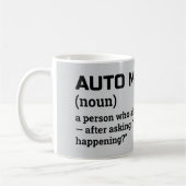 Auto Mechanic Gift - Funny Definition Mok (Links)