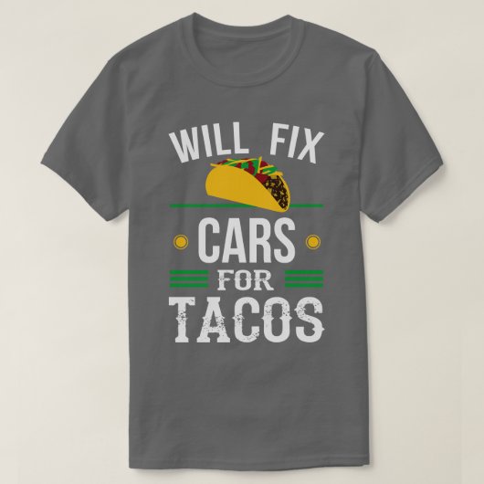 Auto Mechanic Grappige Garage Fix S Zware Voertuig T-shirt (Design voorkant)