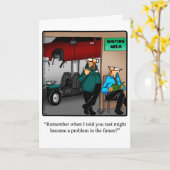 Auto Mechanic Humor Wenskaart Kaart (Gele Bloem)