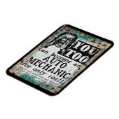 Auto Mechanic Magnet - Funny  Retro Magneet (Linkerzijde)