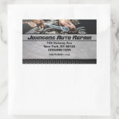 Auto Mechanic Repair Service Business Rechthoekige Sticker (Tas)