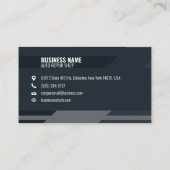 Auto Mechanica Auto Service Auto Shop Vector Moder Visitekaartje (Achterkant)