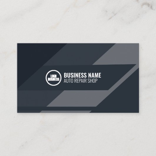 Auto Mechanica Auto Service Auto Shop Vector Moder Visitekaartje (Voorkant)