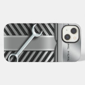 Auto Mechanica Persoonlijk iPhone Hoesje (Achterkant horizontaal)