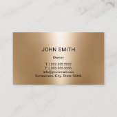 Auto Mechanische Auto Reparatie Zwart & Goud Autom Visitekaartje (Achterkant)