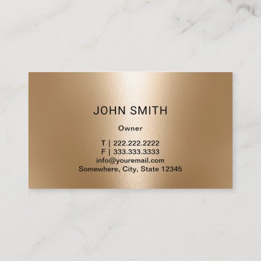 Auto Mechanische Auto Reparatie Zwart & Goud Autom Visitekaartje (Achterkant)