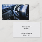 Auto Mechanische autoonderhoudsfreelance Visitekaartje (Voorkant / Achterkant)