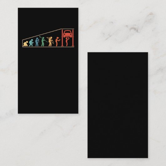 Auto-mechanische evolutie van auto-elektronica visitekaartje (Voorkant / Achterkant)