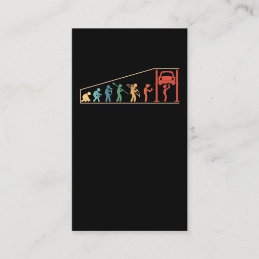 Auto-mechanische evolutie van auto-elektronica visitekaartje (Voorkant)