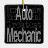 Auto-mechanische extraordinaire keramisch ornament (Voorkant)
