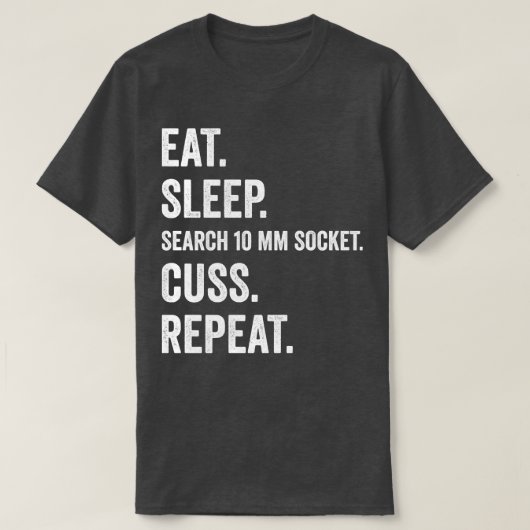 Auto Mechanische Funny Garage Fix Cars Mechanic 10 T-shirt (Design voorkant)