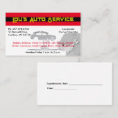 Auto Mechanische Garage Professionele Zaken Visitekaartje (Voorkant / Achterkant)