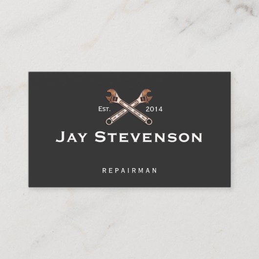 Auto-Mechanische / Home Repair Wisser Visitekaartje (Voorkant)