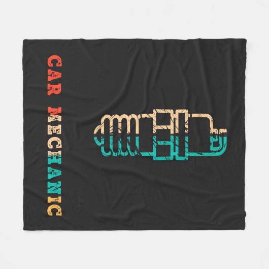 Auto Mechanische Ignite | Mechanische mandje Fleece Deken (Voorkant (Horizontaal))