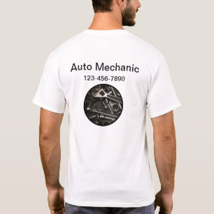 Auto-mechanische Logo voor bedrijven T-shirt