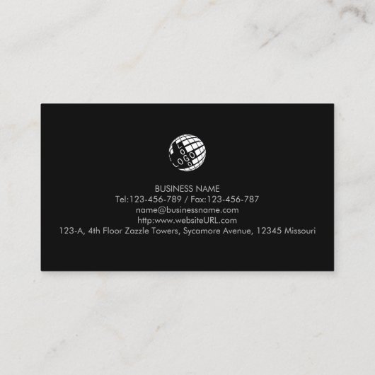 Auto-mechanische motor visitekaartje (Achterkant)