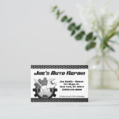 Auto-mechanische-motorreparatieservice Visitekaartje (Staand voorkant)