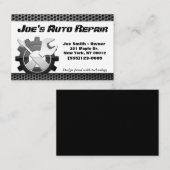 Auto-mechanische-motorreparatieservice Visitekaartje (Voorkant / Achterkant)