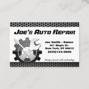 Auto-mechanische-motorreparatieservice Visitekaartje