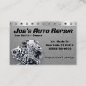 Auto-mechanische reparatie motorservice visitekaartje (Voorkant)