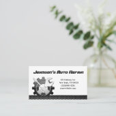 Auto-mechanische reparatieservice Visitekaartje (Staand voorkant)