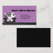 Auto-mechanische reparatieservice Visitekaartje (Voorkant / Achterkant)