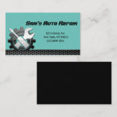Auto-mechanische reparatieservice Visitekaartje (Voorkant / Achterkant)