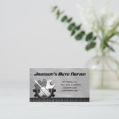 Auto-mechanische reparatieservice Visitekaartje (Staand voorkant)