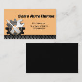 Auto-mechanische reparatieservice Visitekaartje (Voorkant / Achterkant)