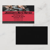 Auto-mechanische reparatieservice Visitekaartje (Voorkant / Achterkant)