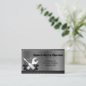 Auto-mechanische reparatieservice voor auto visitekaartje (Staand voorkant)