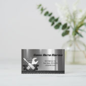 Auto-mechanische reparatieservice voor auto visitekaartje (Staand voorkant)