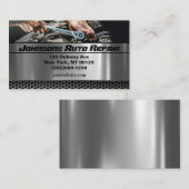 Auto-mechanische reparatieservice voor auto visitekaartje (Voorkant / Achterkant)