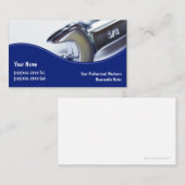 Auto-Mechanische schoolklassen Visitekaartje (Voorkant / Achterkant)