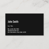 Auto met automatische informatie over professionel visitekaartje (Achterkant)