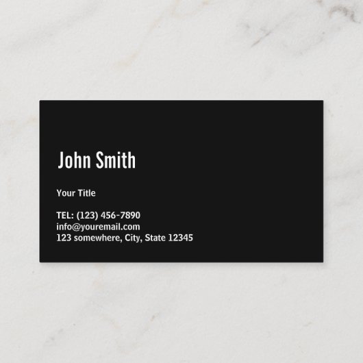 Auto met automatische informatie over professionel visitekaartje (Achterkant)