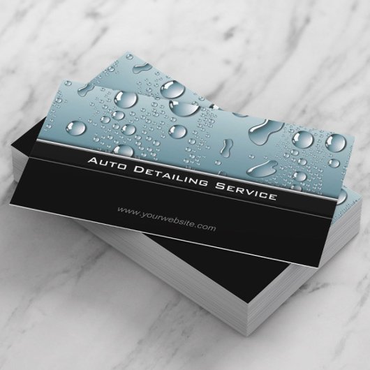 Auto met automatische informatie over professionel visitekaartje