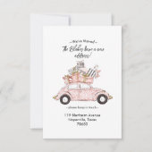 Auto met Boxes We hebben de uitnodiging verplaatst (Voorkant)