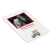 Auto met kerstboom magneet (Rechterzijde)