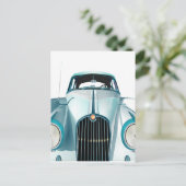 auto met oldtimer briefkaart (Staand voorkant)