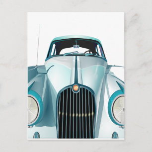 auto met oldtimer briefkaart