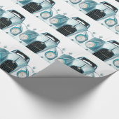 auto met oldtimer cadeaupapier (Hoek)