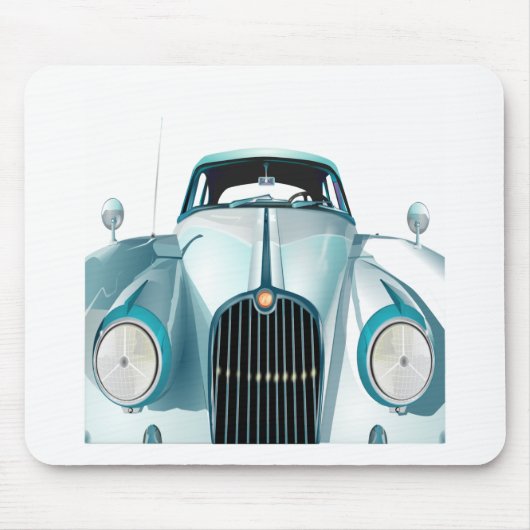 auto met oldtimer muismat (Voorkant)