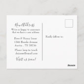 Auto met reiskoffers We hebben Briefkaart verplaat (Achterkant)