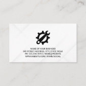 Auto Moderne Logo | Autodiensten | Mechanisch Visitekaartje (Achterkant)