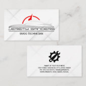 Auto Moderne Logo | Autodiensten | Mechanisch Visitekaartje (Voorkant / Achterkant)