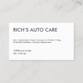 Auto modificatie visitekaartje (Achterkant)