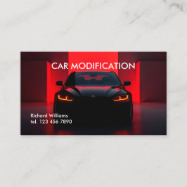 Auto modificatie visitekaartje