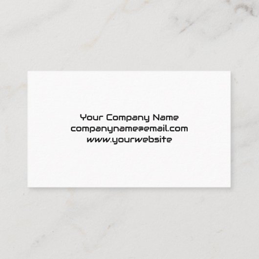 Auto moersleutel Logo | Mechanisch Visitekaartje (Achterkant)