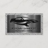 Auto moersleutel Logo | Mechanisch Visitekaartje (Voorkant)